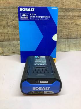 640-03 Kobalt 692042013911 40v Max 6.0 Ah Extended Run Li-ion Battery Kb Parts Only