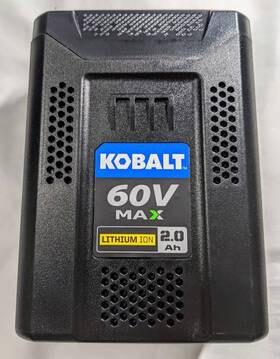 819458 Kobalt 60v Volt Max Lithium Ion 2.0 Ah Battery Pack Genuine New