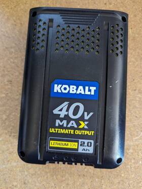 240c-06 Kobalt 841821062231 Genuine 40v 2.0ah Li-ion Battery 2.0 Oem