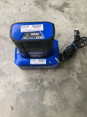 Kb2540c-06 Kobalt 40 Volt Oem Battery And Charger 2.5 Amp
