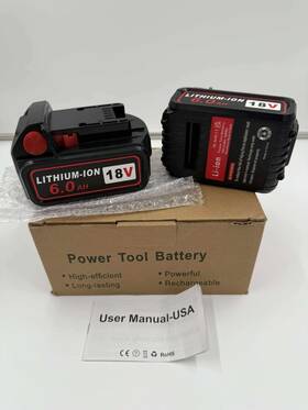 N1860b Koomicy 2 Pack 18v 6.0ah Batteries Replacement For Milwaukee M-18 Battery