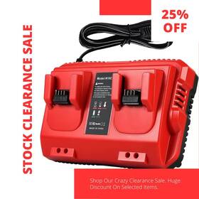 Lenoya N18c Milwaukee M18 Charger 18v Dual Port Rapid 48-59-1802 1812 Compatible