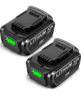 Lipop 313050494430 Upgraded 2-pack 7.5ah Lithium Batteries Replacement For Dewalt 20v Tools