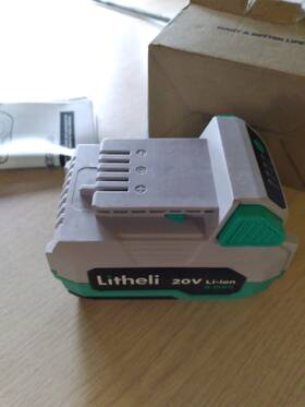 Litheli 445002863810 4.0ah Lithium Ion Battery Pack For 20v Power Tools New Open Box