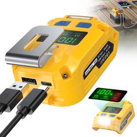 Livowalny Sku070560001 100w Usb Battery Adapter Compatible With Dewalt 20v Power Inverter I
