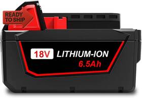 Lizone 744110266221 18v 6.5ah Extended Capacity Battery For Milwaukee M18 Xc 6.0ah 5