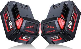 Long Fit 749753911750 2 Pack 18 Volt Battery 6.0ah Compatible With M-18 Charger And 18v