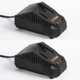 Lujenan 606611285333 2packs 21v 2.4amps Li-ion Fast Charger With Parkside20v Cordless Power Tools