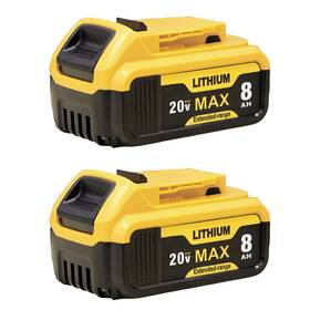 Lxywc 730265845404 2-pack 8000mah Battery Set Replacement For Dewalt 20v Max And Tools F