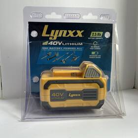Lynxx 792363647137 Genuine 40vdc 2.5ah Li-ion Lithium Replacement Battery Part 64713 Open Box Lynxx 792363647137 Genuine 40vdc 2.5ah Li-ion Lithium Replacement Battery Part 64713 Open Box