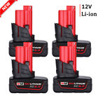 48-11-2440 M12 For Milwaukee Red Lithium Battery Us 045242293049