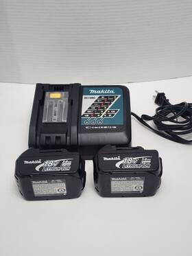 Dc18slrc Makita Dc18rs 2 18v 3.0ah Batteries 1 Battery Charger #dc18slrc