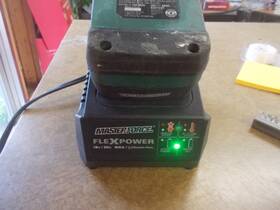 Masterforce 5128-5 20-volt Lithium-ion 4.0ah Battery And Charger Kit With Led Indicator
