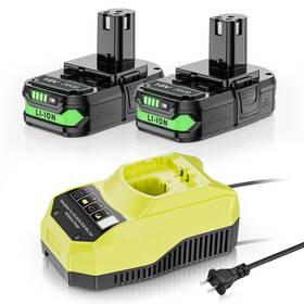 Asmt01-35-938-us Maxofpowr 2 Pack 4.0ah 18v Battery Replacement For Ryobi And Char Asmt01-35-938-us Maxofpowr 2 Pack 4.0ah 18v Battery Replacement For Ryobi And Char