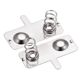 Meccanixity Mea220114ee0760 Battery Spring Plate Aa Contact Nickel 28mmx12mm Fo