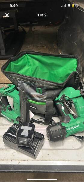 16ga Metabo Hpt Funish Nails And 18 Ga With Battery Charger Combo Pack New