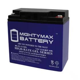 Mighty Max Battery 313020389308 12-volt 22ah Gel Replacement For Leoch Lpx12-20