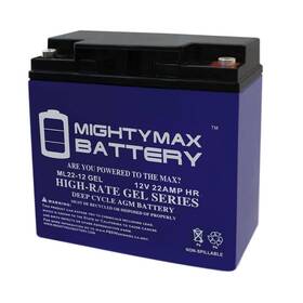 Mighty Max Battery 313087011082 12v 22ah Gel For Buffalo Tools Sportsman Model #gen7000lp
