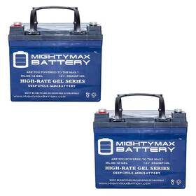 Mighty Max Battery 445000491480 12-volt 35ah Gel Brand New U1 - 2 Pack