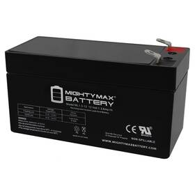 Mighty Max Battery Ml1.3-12 - 12 Volt 1.3 Ah F1 Terminal 1 Pack Black
