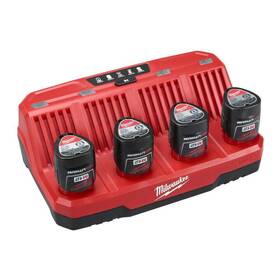 Milwauke 745202240716 M12 Four Bay Sequential Battery Charger New Milwauke 745202240716 M12 Four Bay Sequential Battery Charger New