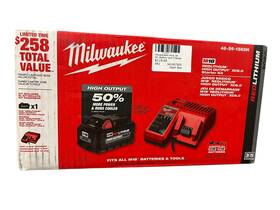 Milwaukee 045242376285 M18 18-volt Lithium-ion High Output Starter Kit With 6.0 Ah Battery