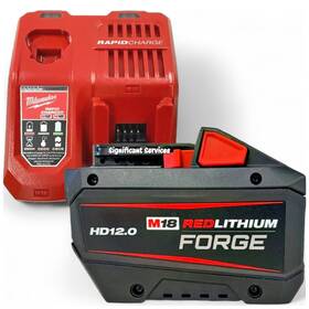 48-59-1813gb Milwaukee 045242530809 M18 Redlithium Forge Hd 12.0 High Output Battery Charger