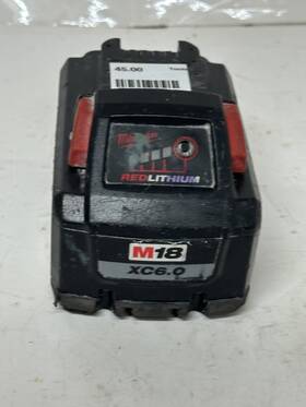 1667932 Milwaukee M18 18v Xc 6.0ah High Output Battery Redlithium 47343 1667932 Milwaukee M18 18v Xc 6.0ah High Output Battery Redlithium 47343