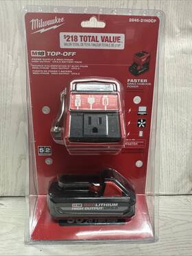 2846-21 Milwaukee New Hocp M18 18-volt 175-watt Compact Inverter 3.0 Battery Kit