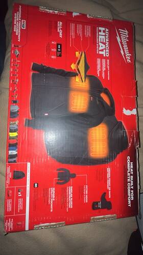 306b213x Milwaukee M12 Heated Jacket With Adapter 2.0 Battery And Charger