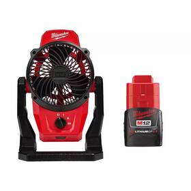 Milwaukee 313015147173 M12 12-volt Lithium-ion Cordless Jobsite Fan With 2.0 Ah Compact Battery Pack