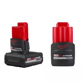 Milwaukee 313039172144 M12 12v Lithium-ion High Output 2.5ah And 5ah Batteries