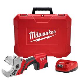 Milwaukee 313047281203 M12 12v Lithium-ion Cordless Pvc Shear Kit With One 1.5 Ah Battery Charger And