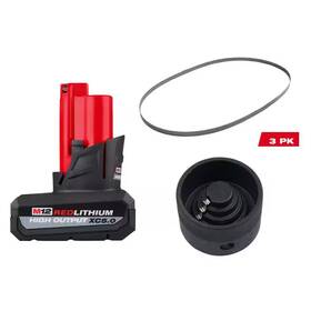 Milwaukee 313057692679 M12 12v Lithium-ion Xc Extended Capacity Battery Pack 5.0ah With Band Saw Blade And