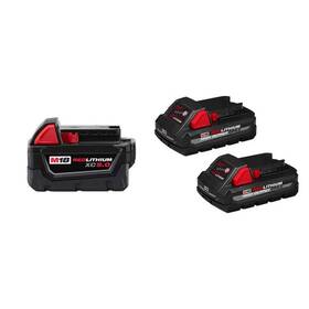 48-11-1850-48-11-1837 Milwaukee M18 18-volt Lithium-ion Xc Extended Capacity 5.0 Ah Battery And High Output Cp