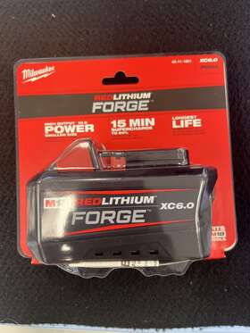 48-11-1861 Milwaukee M18 Red Lithium Forge Xc 6.0 Amp Battery New
