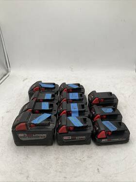 48-11-1880s Milwaukee M18 Batteries For Parts Lot Of 11 48-11-1880s Milwaukee M18 Batteries For Parts Lot Of 11