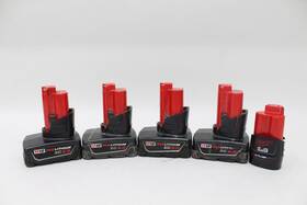 48-11-2401 Milwaukee 48-11-2401/2402 12 Volt Lithium Ion Battery Lot Xc 3.0 X4 And Cp 1.5 X1
