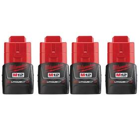48-11-2411-48-11-2411 Milwaukee M12 12-volt 1.5 Ah Lithium-ion Compact Battery Pack 4-pack