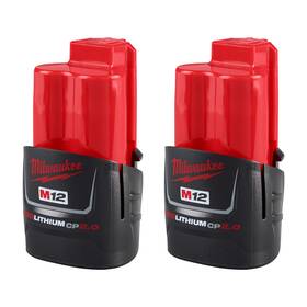 48-11-2422 Milwaukee M12 Redlithium Cp2.0 12v Battery 2-pack 2.0ah