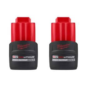 48-11-2425-48-11-2425 Milwaukee M12 12v Lithium-ion Cp High Output 2.5 Ah Battery 2-pack