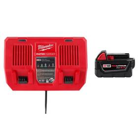 48-59-1802-48-11-1850 Milwaukee M18 18-volt Lithium-ion Dual Bay Rapid Battery Charger With Xc
