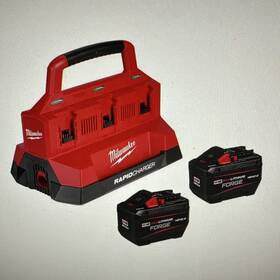 48-59-1842f Milwaukee M18 18v Lithium-ion Redlithium Forge Starter Kit With Two 12.0 Ah Bat