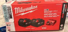 48-59-1852c Milwaukee 18v Lithium-ion Starter Kit With 5.0 Ah And 2.0 Battery Charger 48-59-1852c Milwaukee 18v Lithium-ion Starter Kit With 5.0 Ah And 2.0 Battery Charger