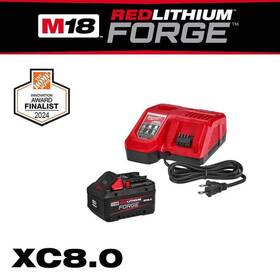 48-59-1881 Milwaukee M18 18-volt Lithium-ion Redlithium Forge Starter Kit With 8.0ah Battery And