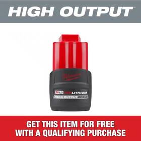 Milwaukee 711181288339 M12 12v Lithium-ion Cp High Output 2.5 Ah Battery Pack