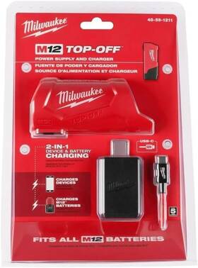 Milwaukee 726084920262 Electric - M12 Top-off Power Supply And Charger