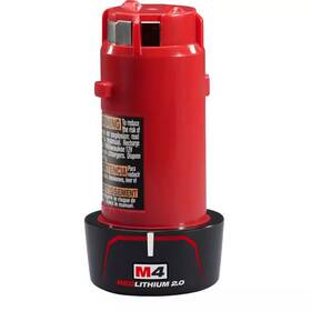 Milwaukee 744759276384 M4 2.0ah Battery 4-volt Lithium-ion Extra Compact Power