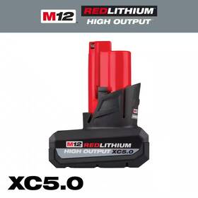 Milwaukee 744759968586 M12 12-volt Lithium-ion Xc High Output 5.0 Ah Battery Pack