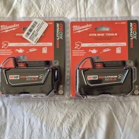 Ec5.0 Milwaukee 2 New M18 Xc 5.0 Red Lithium Batteries